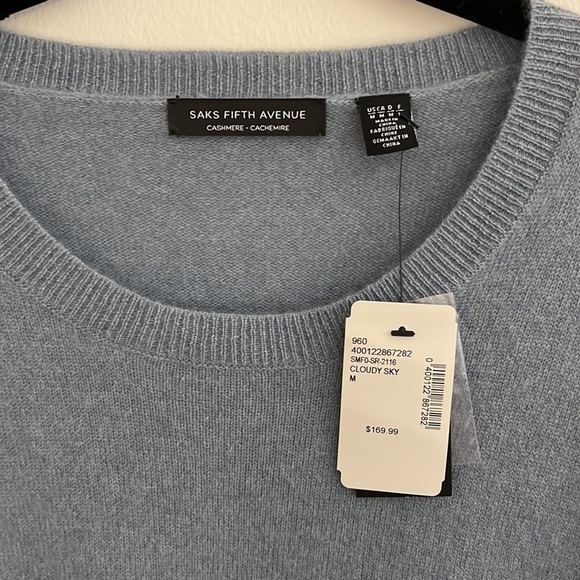 Saks Fifth Avenue Cashmere Sweater - Picture 2 of 4
